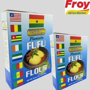 Golden Tropics Plantain Fufu  - 2pks 1.8lbs and 10 lbs