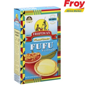 Tropiway Plantain Fufu / Fufu flour / Plantain flour - 24oz/1.8lbs  --2pks