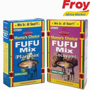Mama&#39;s Choice Fufu Plantain & Cocoyam - from Ghana [2packs]