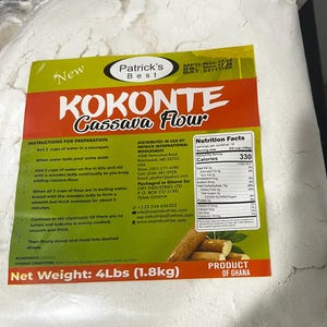 Cassava flour/Kokonte from Ghana - 4lbs