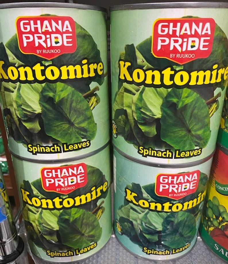 Kontomire/cocoyam Leaves/spinach Leaves Ghana Pride Etsy