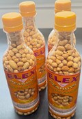 ELEX PEANUTS - Natural Roasted Ground Peanuts (4 Bottles) - 2.7 lbs