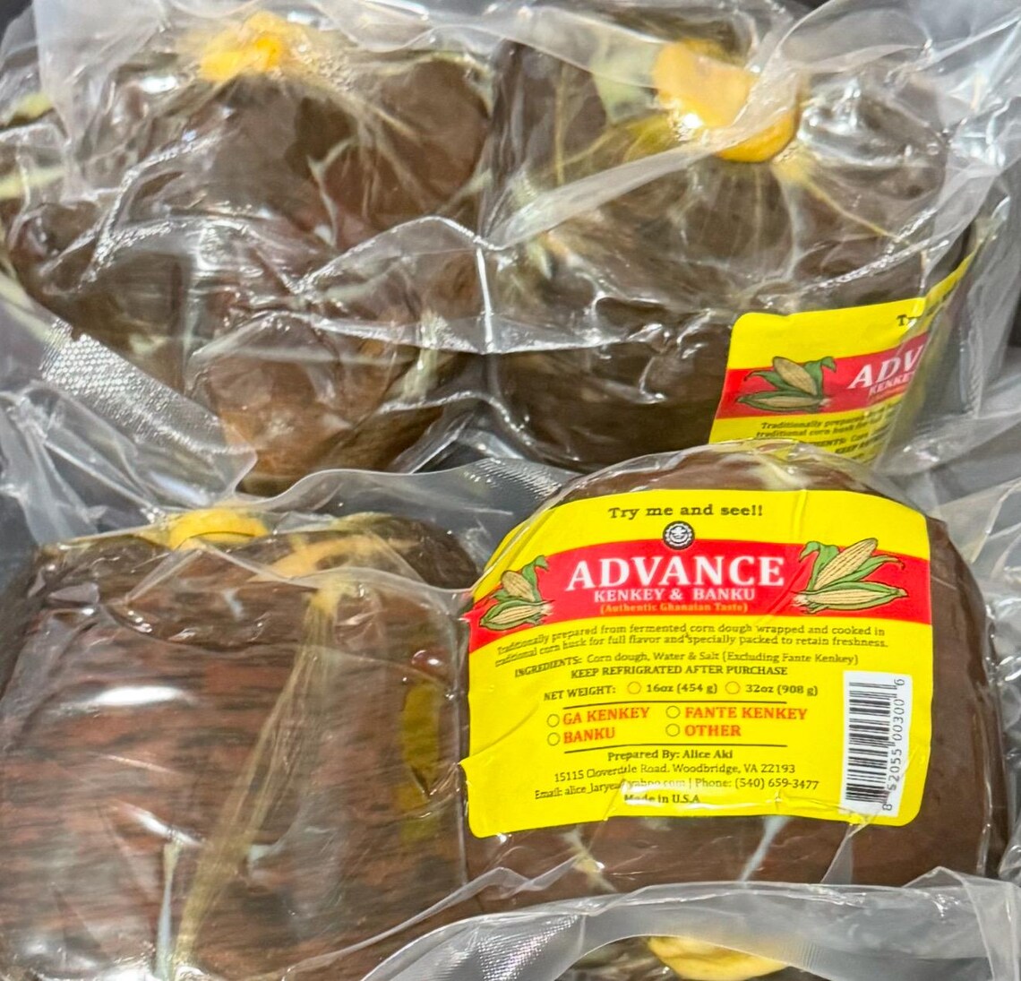 Kenkey Packaging 6pcs Advance Fanti Kenkey - Traditional Ghanaian Fermented Corn Dish ...