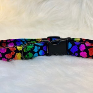 LF Rainbow Print Dog Collar