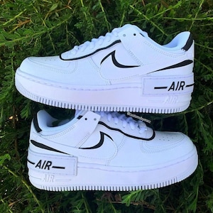 Nike air force 1 shadow blanco y negro store