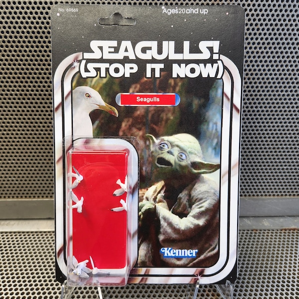 Star Wars parodie aangepaste vintage stijl gekaard meeuwen! (Stop het nu) Actiefiguur