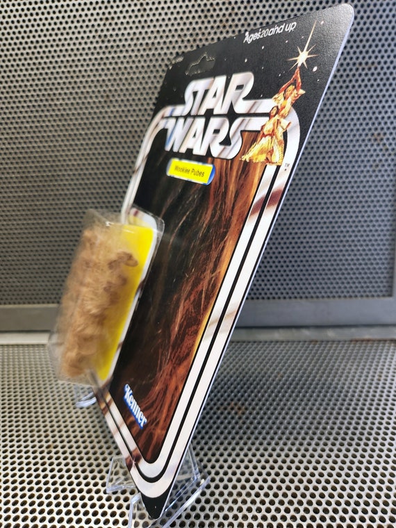 Star Wars Custom Vintage Style Carded Wookiee Pubes Action Figure Parody  Art
