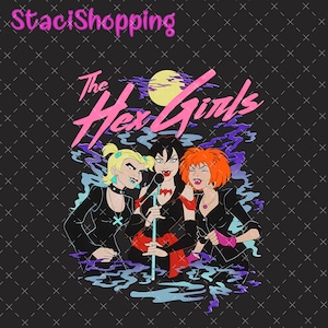 The Hex Girls Halloween Png, The Hex Girls Tour Png, Hex Girls Konzert Halloween Png, Halloween Hex Girls Rockband, Rocker Mama Halloween