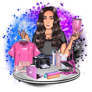 Portrait de dessin animé, logo de personnage, logo Portrait, logo professionnel, logo caricature, avatar d'entreprise, logo personnalisé, logo, logo de dessin animé