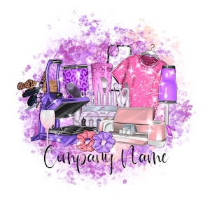Cricut Crafter Logo, Business Logo Portrait, Tumbler Logo Design, Cartoon Logo, Custom Logo, Heat Press Logo, Tumbler Logo, Shirt Logo