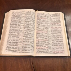Holy Bible KJV UltraThin Reference Concordance Black Bonded Leather Holman 1999 image 12