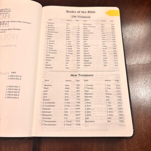Holy Bible KJV UltraThin Reference Concordance Black Bonded Leather Holman 1999 image 9