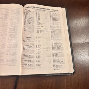 Holy Bible KJV UltraThin Reference Concordance Black Bonded Leather Holman 1999 image 13