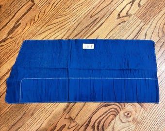 Rollo de cubiertos antiguos de Fisher Co Jewelers, Chattanooga, TN, anti-deslustre.