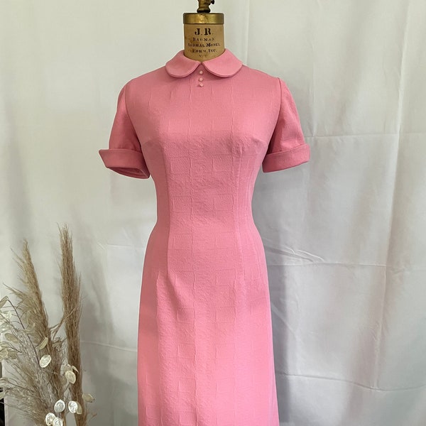 Vintage 1960s Wiggle Dress Reproduction / Knit Dress