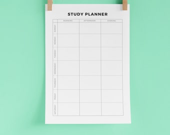 Minimalistischer Studienplaner