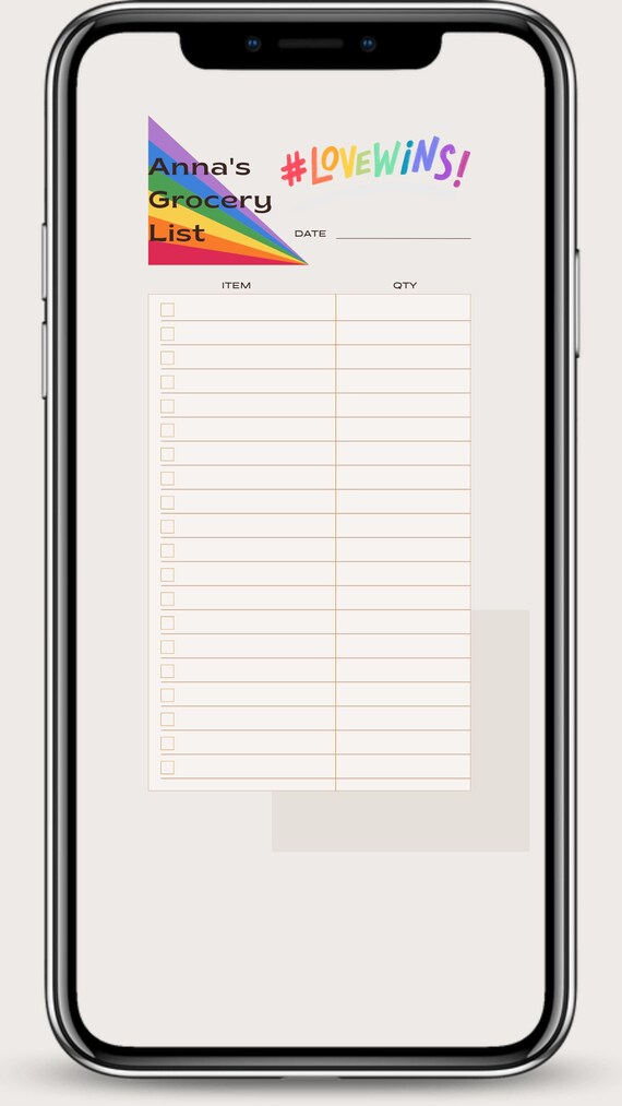 EDITABLE SHOPPING LIST Shopping List Printable Shopping Etsy