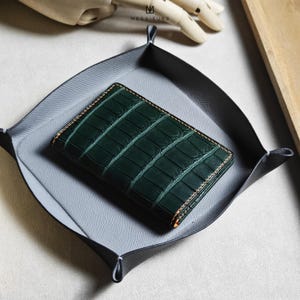 Personalized alligator card holder Wallet , Wallet for women/men,Leather Wallet,gift for her/him,girlfriend Gift