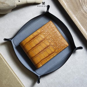 Personalisierte Brieftasche Alligator,Gravur Brieftasche,Leder Brieftasche,Freund Geschenk für Männer,Geschenk für Ihn,Valentinstaggeschenke,Weihnachtsgeschenke