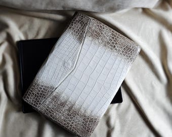 Funda personalizada de piel de cocodrilo para portátil: MacBook Air/Pro 13