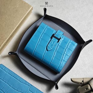 Personalisierte Leder Alligator Brieftasche für Frauen, Gravur Brieftasche,Leder Brieftasche,Geschenk für sie,Freundin Geschenk für sie, Geschenke für Muttertag