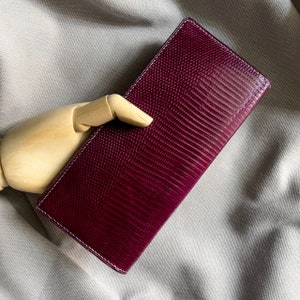 Lange lederen portemonnee hagedis/cadeaus voor haar/cadeaus voor vrouwen/verjaardagscadeaus voor mannen/vrouwen/vrouwendagcadeau