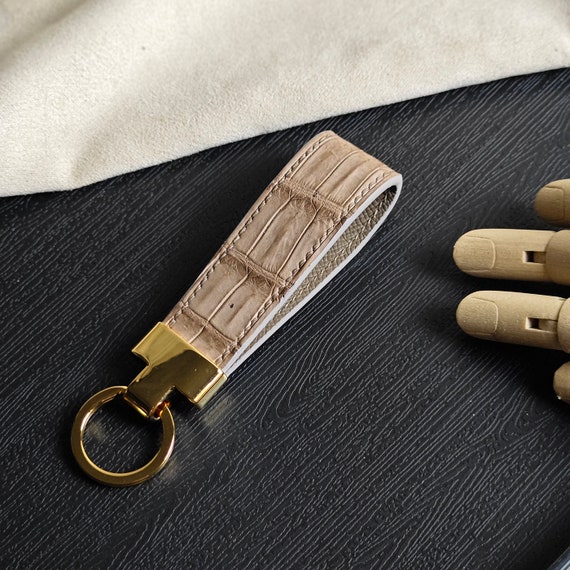 小物 LIZARD EMBOSS LEATHER KEY HOLDER 蜥蜴皮钥匙扣