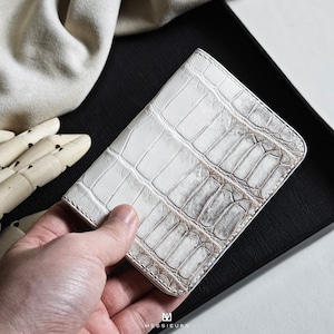 Personalisierter Alligator Kartenhalter Brieftasche, Brieftasche für Frauen / Männer, Leder Brieftasche, Geschenk für sie / ihn, Freundin Geschenk