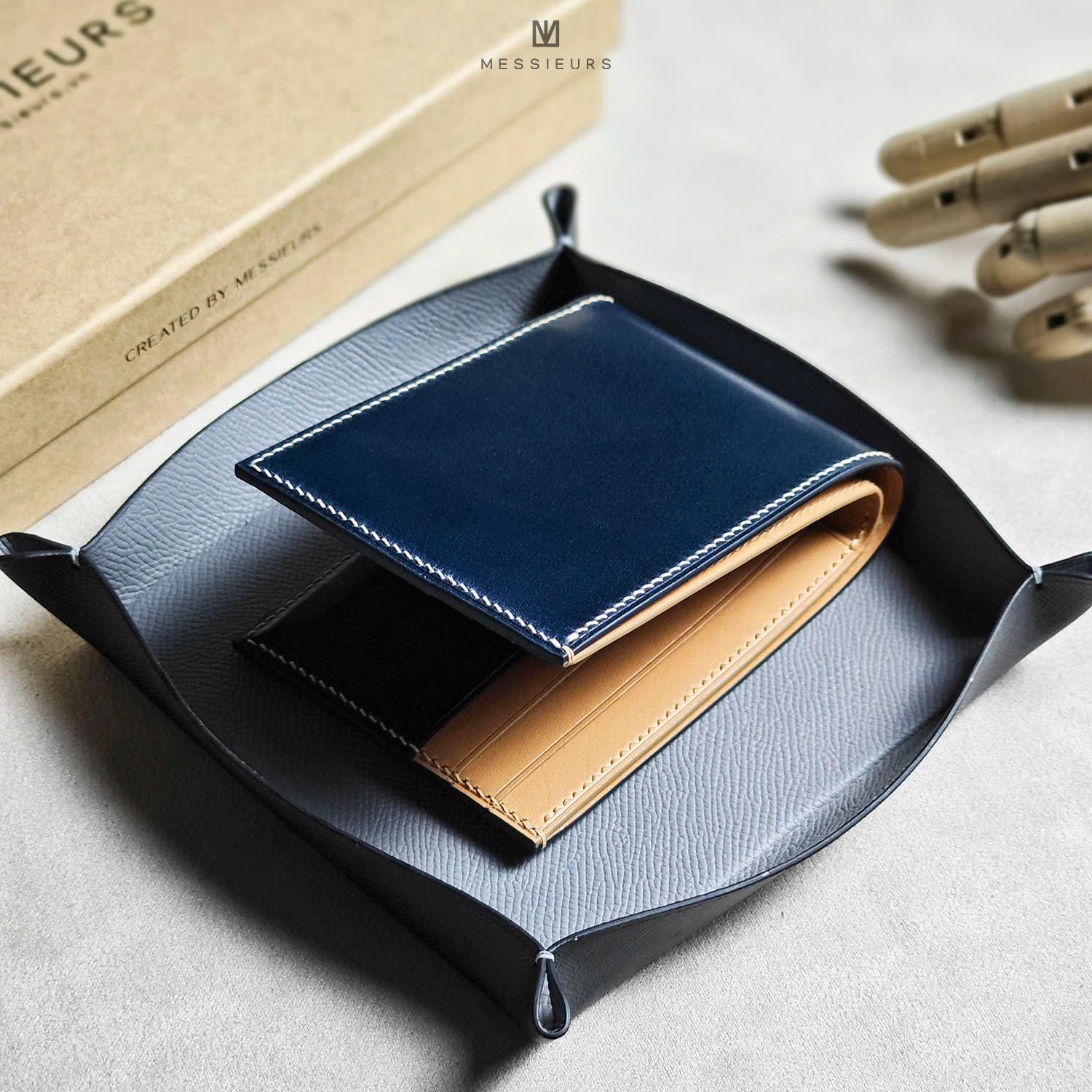 Personalized Cognac Shell Cordovan Leather Bifold Wallet - Etsy