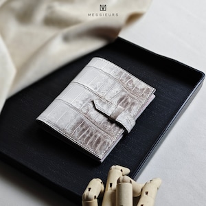 Cartera de piel de cocodrilo personalizada para mujer, cartera grabada, cartera de piel, regalo para ella, regalo para novia, regalos para el día de la madre