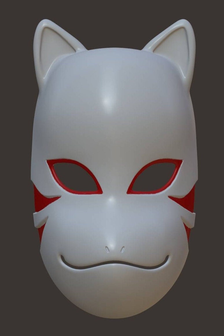 Kakashi Inspired Anbu Kitsune Mask STL/ 3d Printable Model - Etsy