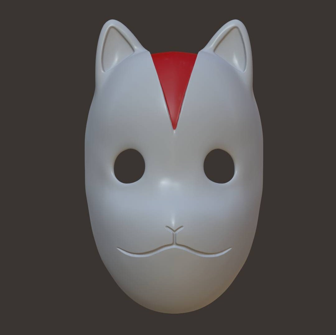 Itachi Inspired Anbu Kitsune Mask STL/ 3d Printable Model Etsy