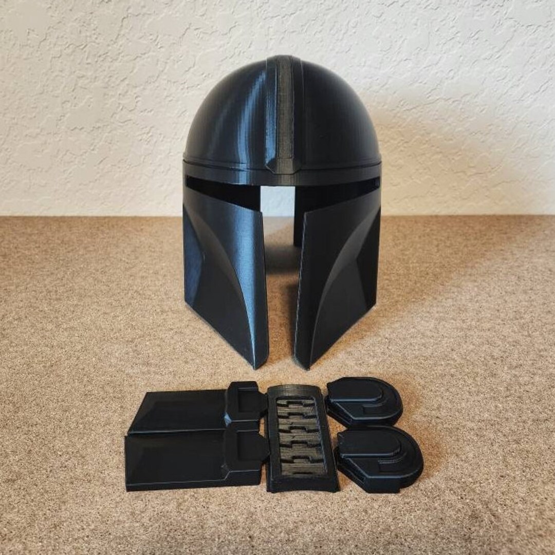 The Mandalorian Helmet 3D Printed Kit Etsy