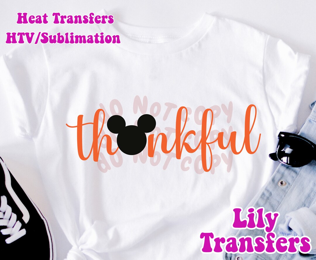 Thanksgiving Thankful Image Transfers Thanksgiving Iron on - Etsy