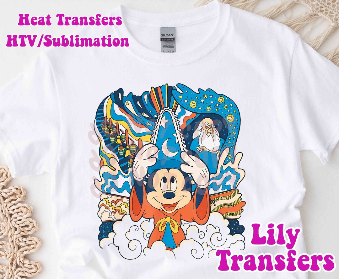 Mickey Magical Image Transfers, Disney Iron on Heat Transfers, Disney Sublimation Transfers