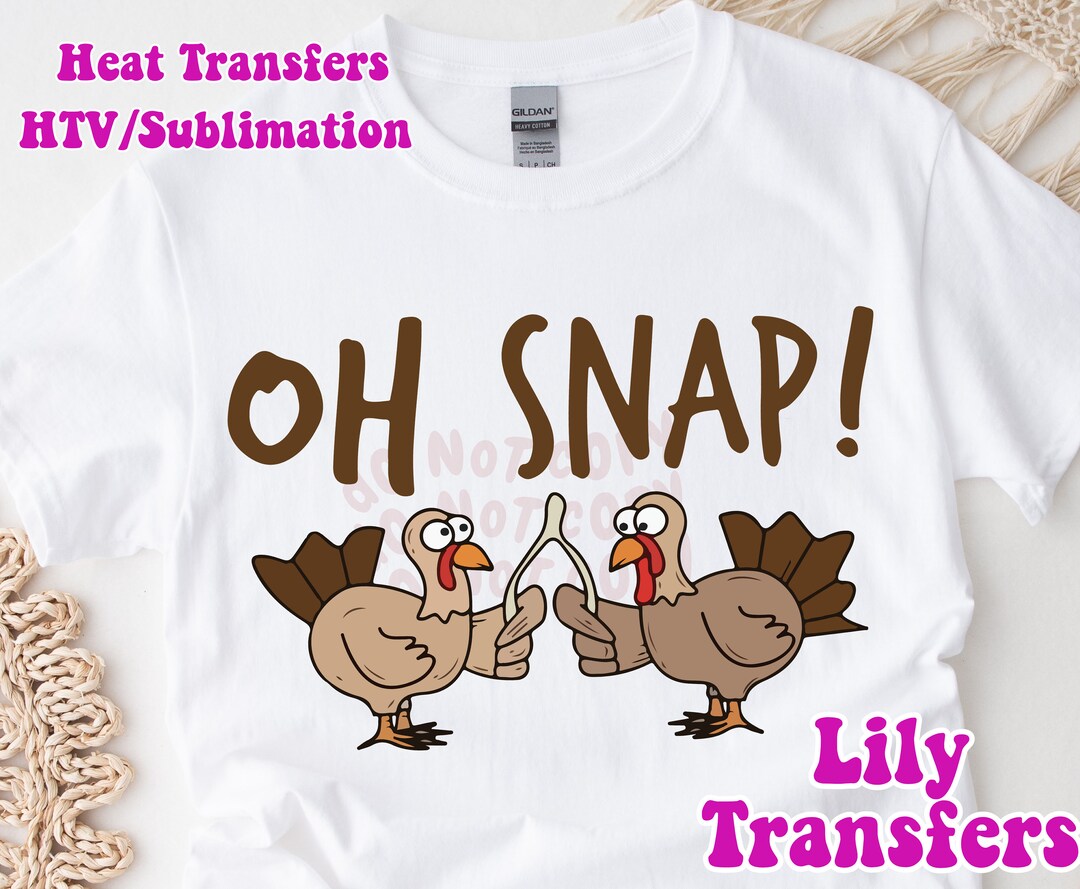 Thanksgiving Oh Snap Image Transfers, Thanksgiving Iron on Heat