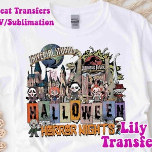 Universal Halloween Image Transfers, Family Trip Iron on Heat Transfers, Family Vacation Sublimation Transfers, Universal Iron On Prints