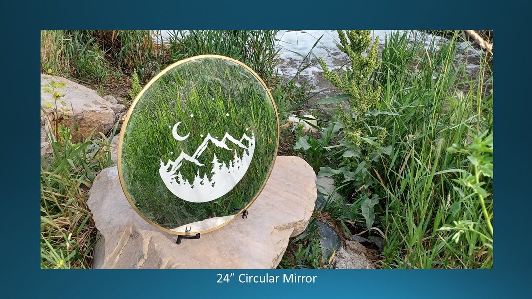 Personalized Mirrors Custom Mirror Engraving Laser Engraved Etsy