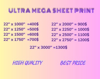 DTF Transfer, Custom DTF Transfer, Custom Gang Sheets, Ready To Press, Full Color Transfer, Custom Ultra Mega Gang Sheet, Bulk DTF