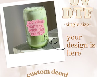 Custom UV DTF Stickers,  Custom UV Dtf Transfer, Decal, Custom Stickers, Sticker