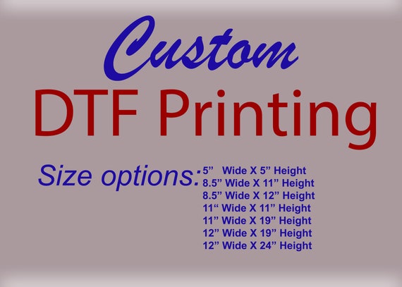 96 height x 22 wide Gang Sheet Custom DTF Transfer Wholesale