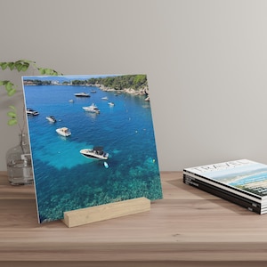 Antibes, France -Coastal Walk Gallery Board with Stand