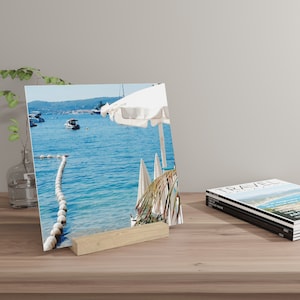 French Riviera- Beach Day Gallery Board with Stand