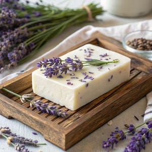 Organic Lavender Soap Bar: Calming, Moisturizing, Gentle