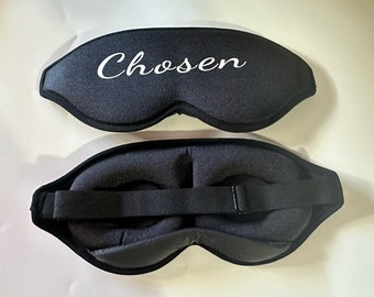 Custom Memory Foam 3D Sleeping Blindfold,100% Blackout Cloud Blindfold Night Eye Mask ,Eye Blinder for Travel Yoga Nap,Essentials For Flying