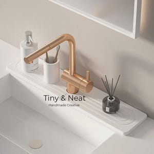 Faucet Splash Catcher Quick-Dry Diatomite PU Kitchen Faucet Bib - Kitchen Faucet Drip Catcher- Kitchen Sink Splash Catcher Sink Rug Hard mat-A/60*10cm