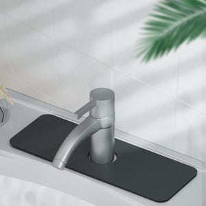 Faucet Splash Catcher Quick-Dry Diatomite PU Kitchen Faucet Bib - Kitchen Faucet Drip Catcher- Kitchen Sink Splash Catcher Sink Rug image 7
