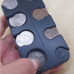 Custom COIN MATE Case Organizer Change Holder Slots for U S Dimes,Nickels,Euros Yen Coin,Car Coin Storage Box (Patent Pending) Free Shipping