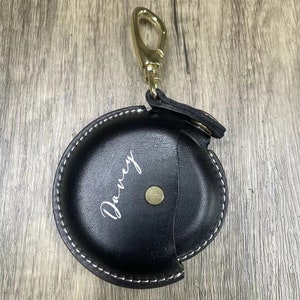 Personalized Leather Coin Purse,Genuine Leather Coin Bag,Coin Pouch Keychain, Money Pouch, Ring Keeper Airpod Case Cover,Coin Purse Keychain