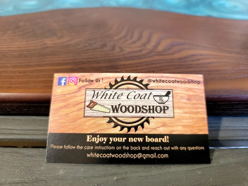 Large Epoxy Live Edge Wood Charcuterie Board Handle Serving Tray